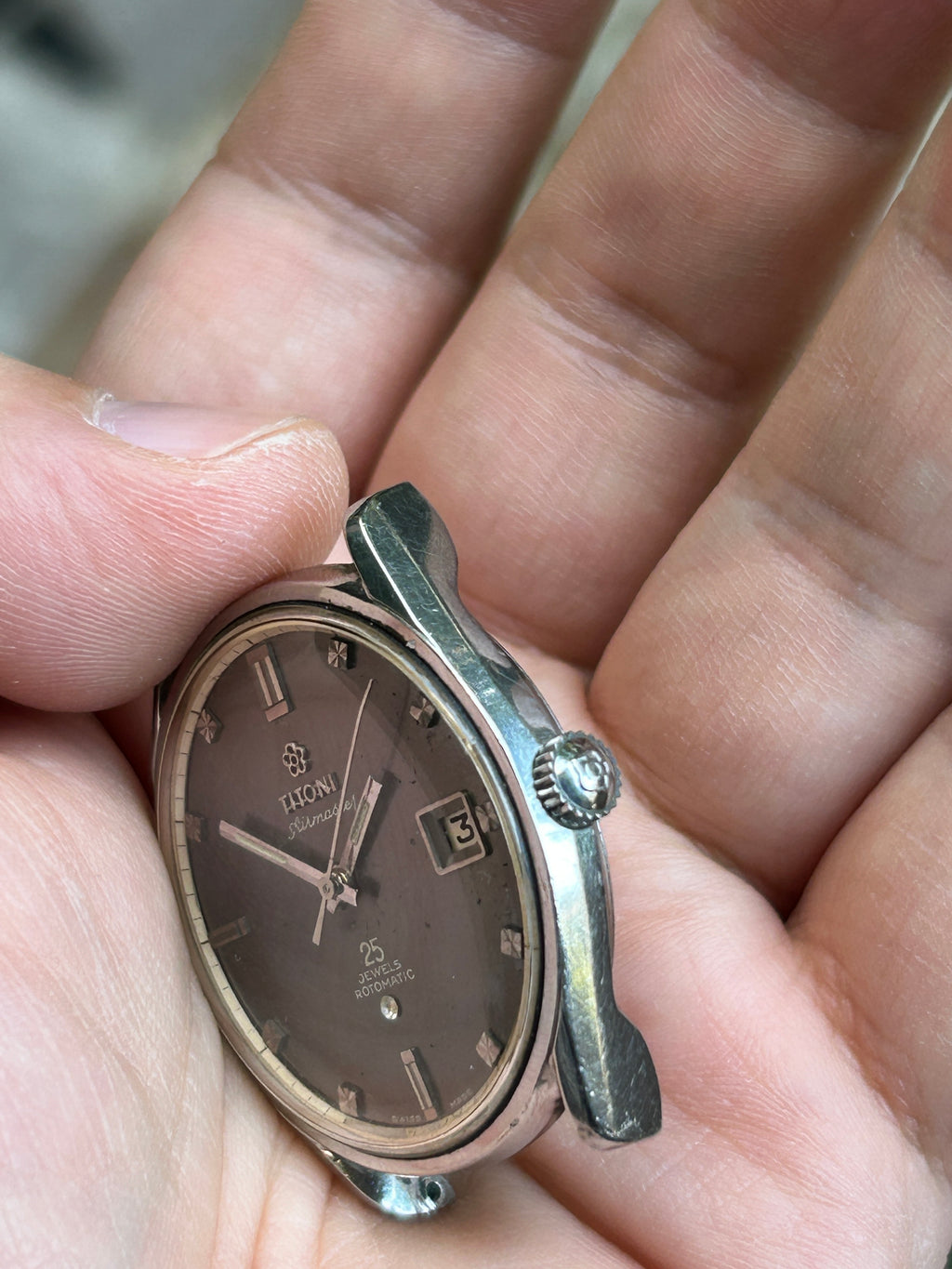 Titoni Rotomatic Automatic Swiss Vintage Men's Watch 25 Jewels 555-0240