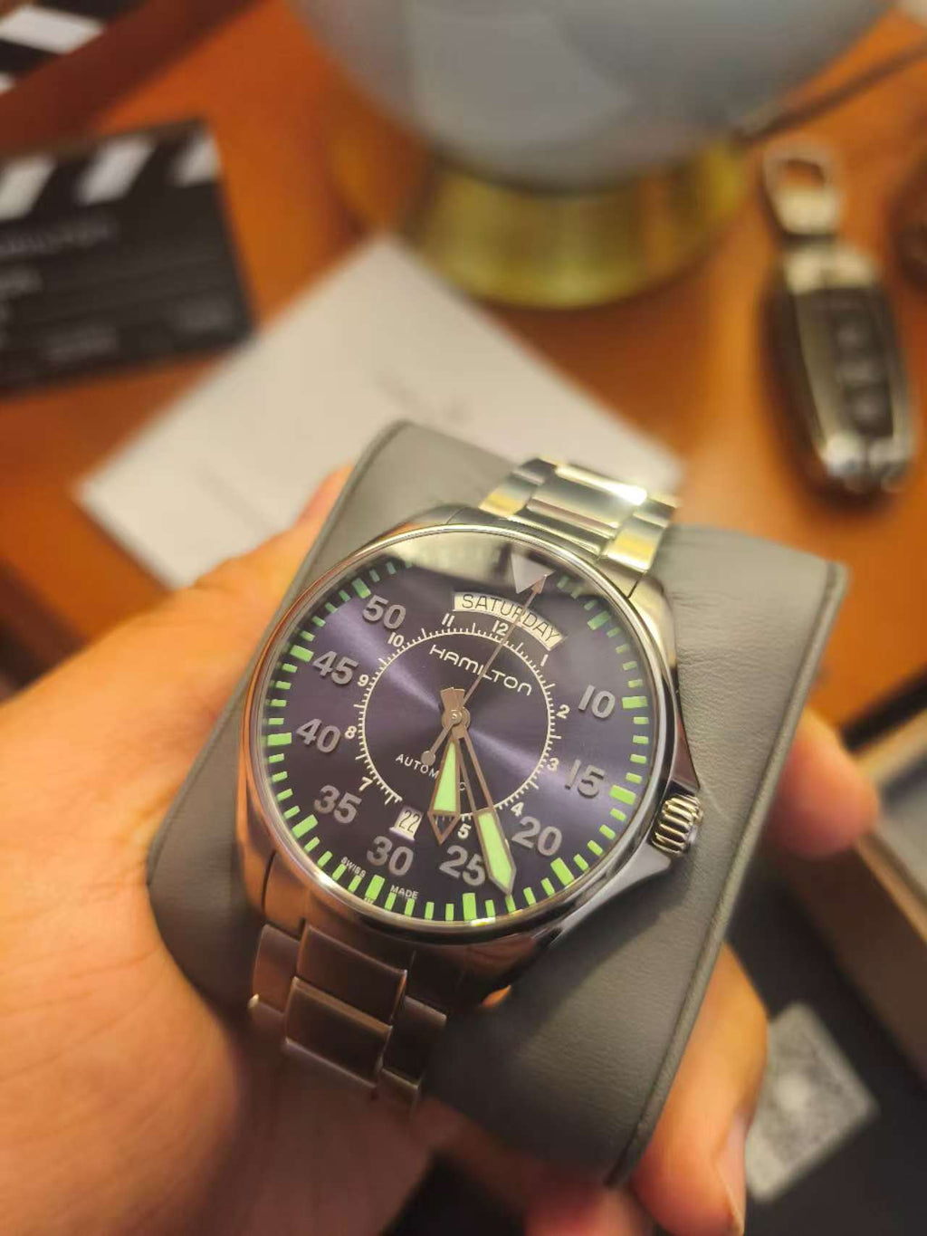 Hamilton Khaki Aviation Pilot Watch H40 42mm 80 Hours Power Ref.H646150 476-2400 Full Set