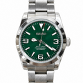 Custom Modified Seiko Explorer-Style Automatic Watch 36mm Green Dial NH35 Luminous 234-0380