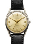 Swiss Bienna Manual Wind Vintage Men's Watch Cal. 6300 17 Jewels 34.4mm 1950s 597-0190