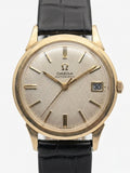 Omega 10K Gold Filled Bezel Automatic Date Watch 34mm Cal.563 240-3900