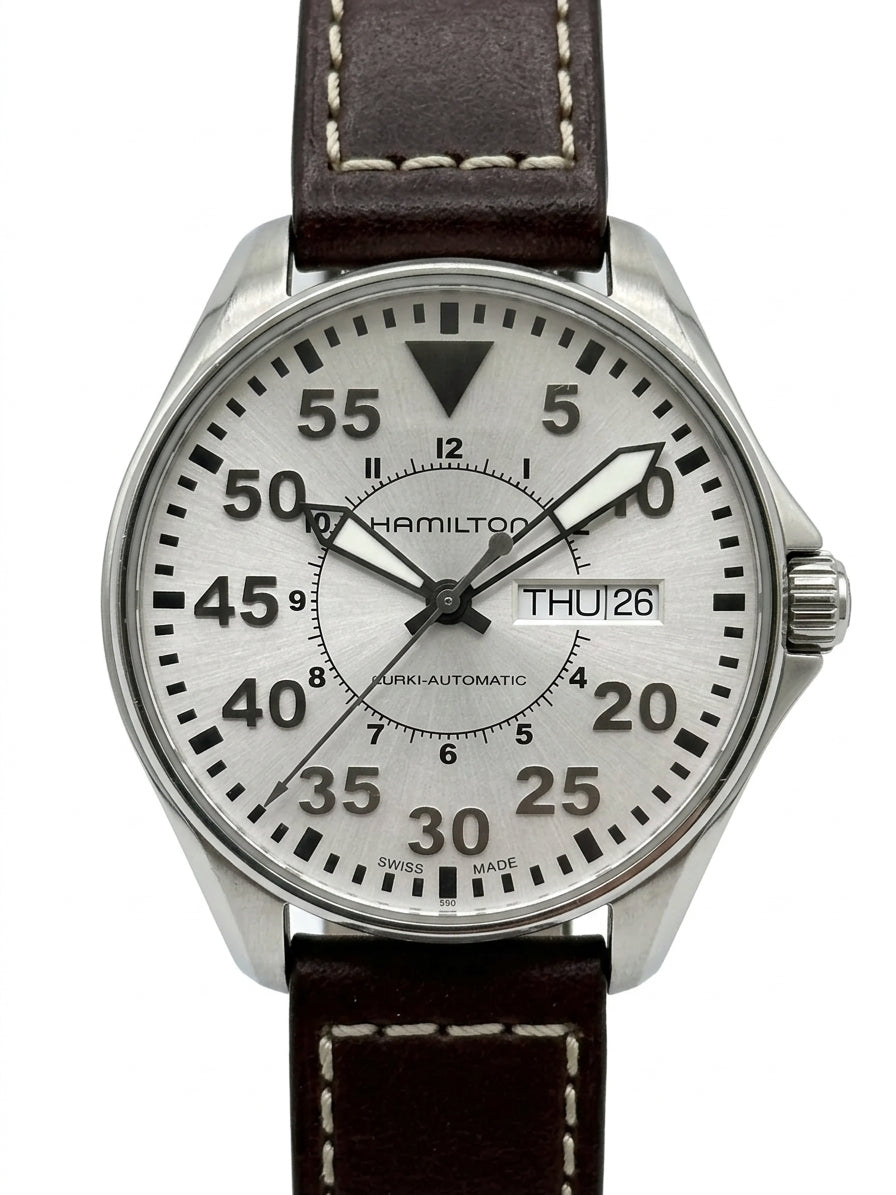 Hamilton Khaki Aviation Pilot Day Date Watch, 38MM, Ref.H644250 193-2100