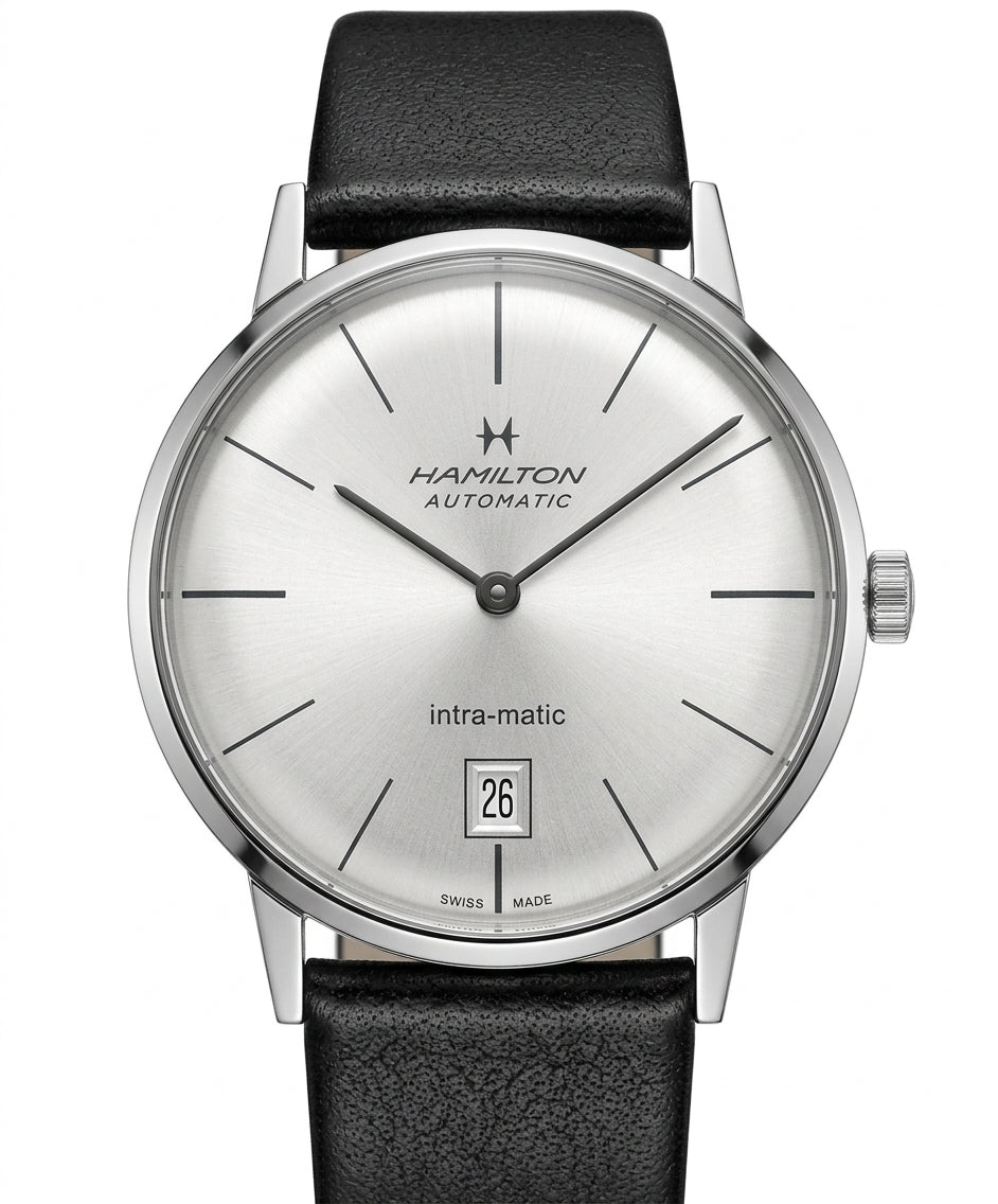 Swiss Hamilton Intra-Matic Automatic Men's Watch ETA 2892-A2 Date 21 Jewels 38mm FullSet 603-1550