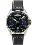 Swiss Hamilton Khaki Aviation Pilot Automatic Day Date Interstellar Watch 42mm H-40 80 Hour 647-2100 Full Set
