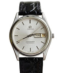 Swiss Vintage Omega Seamaster Automatic Watch Cal. 1020 Day Date 34mm Silver Sunburst Dial Sapphire Crystal 574-2650