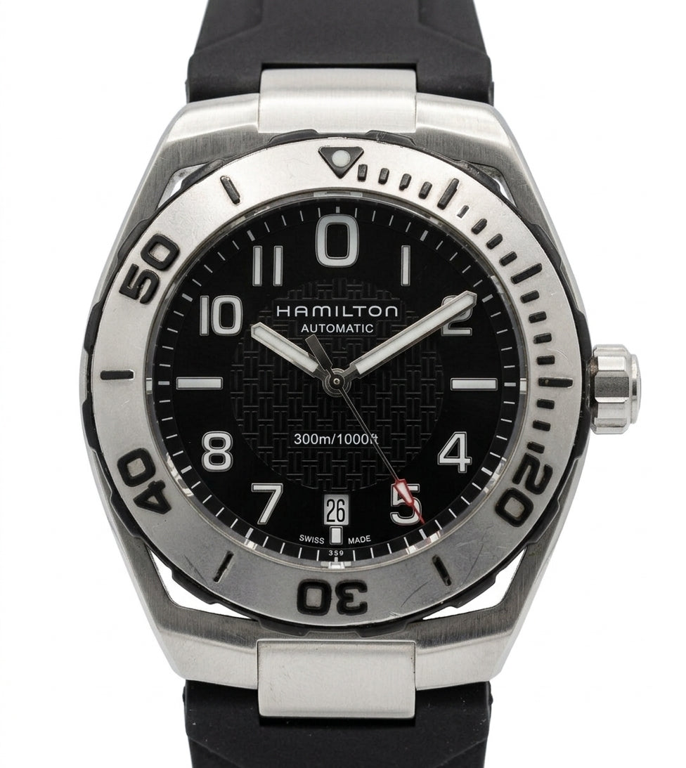 Hamilton Khaki Navy Sub Date Automatic Watch 2824-2 25 Jewels 42MM 391-1400