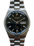 Citizen Automatic Vintage Men's Watch Cal. 8200 Day Date 21 Jewels 36.5mm Exhibition Case Back 540-0258
