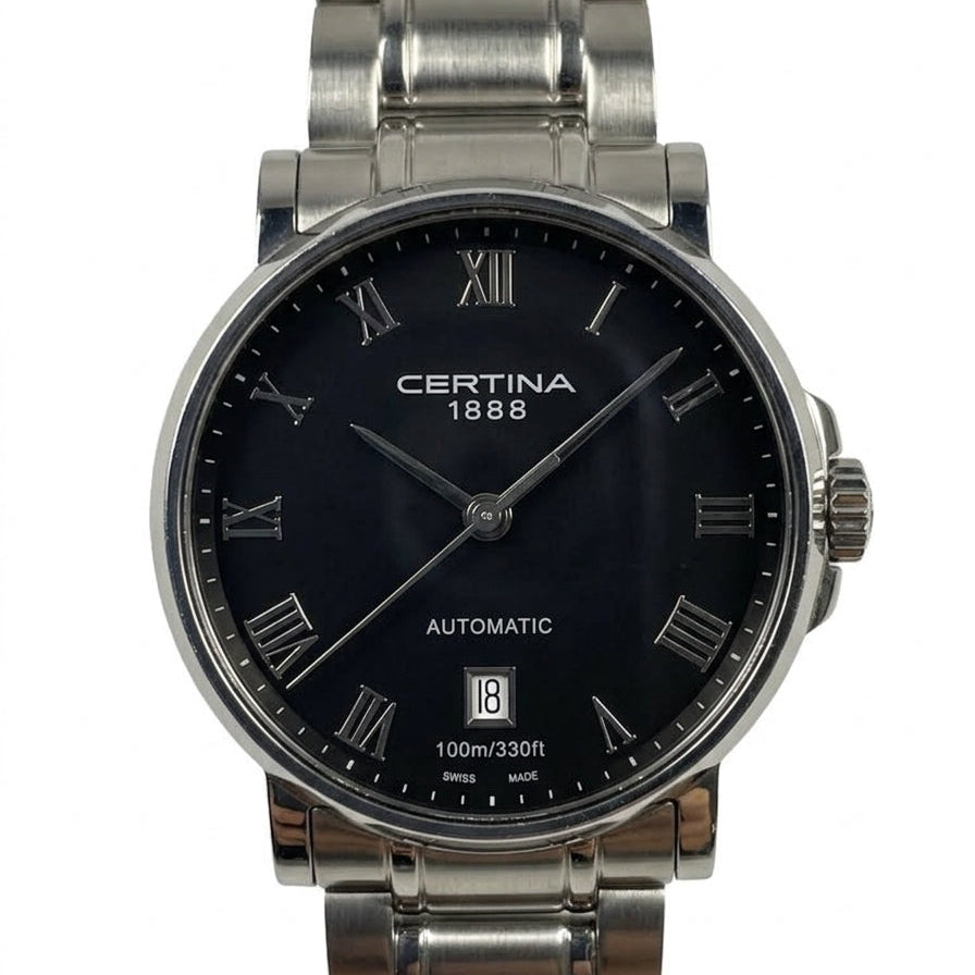Swiss Certina DS Caimano Automatic Men's Watch Sapphire Crystal Date Full Set 338-0800