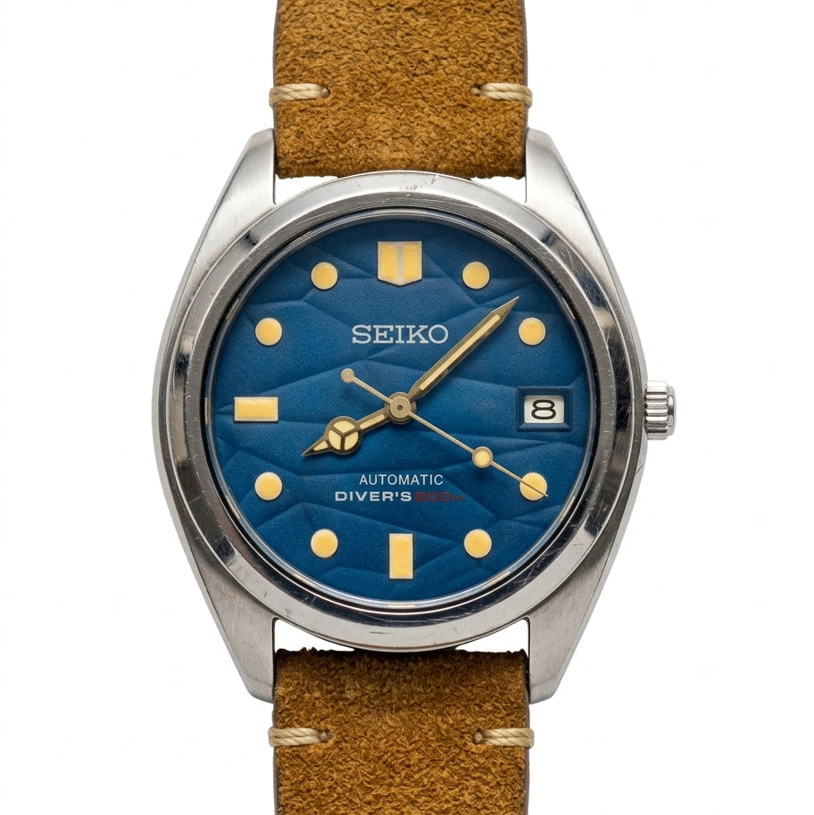 Seiko NH36 Automatic Watch 37mm Date Assembled from Original Seiko Parts +2 sec/day 187-0300