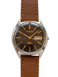 Citizen Automatic Vintage Watch 8200 Day Date 21 Jewels 36mm 1980s Brown Dial 627-0178