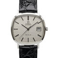 Swiss Omega De Ville Automatic Vintage Watch Cal. 1012 23 Jewels 34mm Silver Brushed Dial 639-2450
