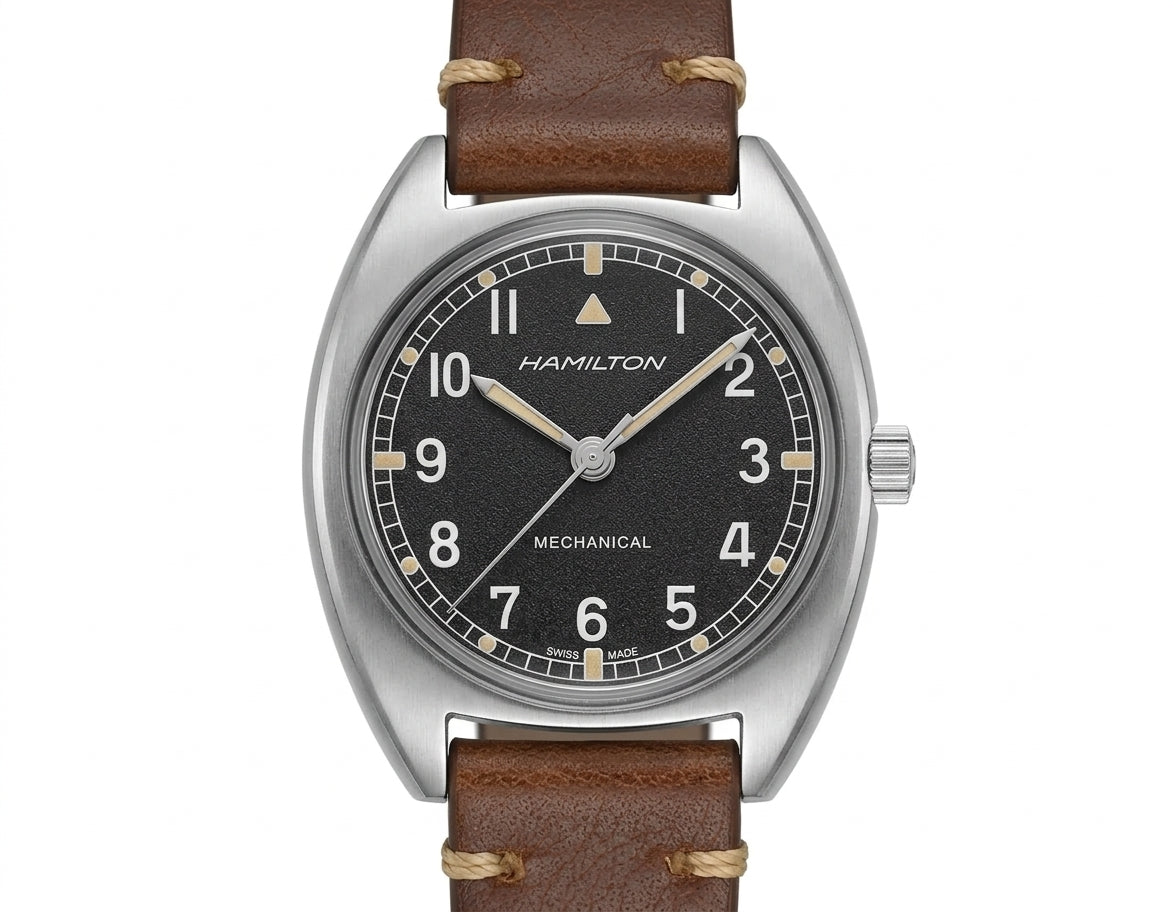 Swiss Made Hamilton Khaki Aviation Pilot Manual Winding Watch H-50 36MM 389-2150