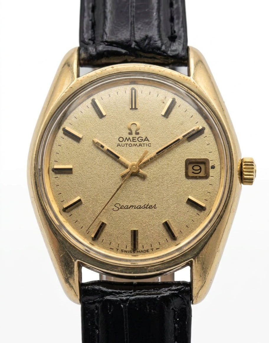 Vintage Omega Seamaster Automatic Watch Cal.565 Golden Sparkle Dial 115-4700