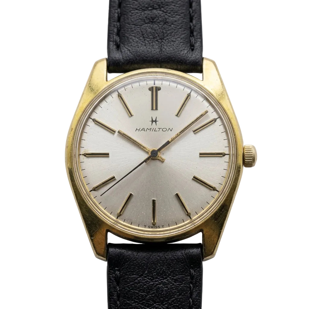 Swiss Made Vintage Hamilton Manual Wind Watch Cal.668 Sunburst Dial 048-0700