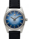 Swiss Enicar Manual Wind Vintage Watch 36mm 17 Jewels 1960s Gradient Blue Dial 640-0238