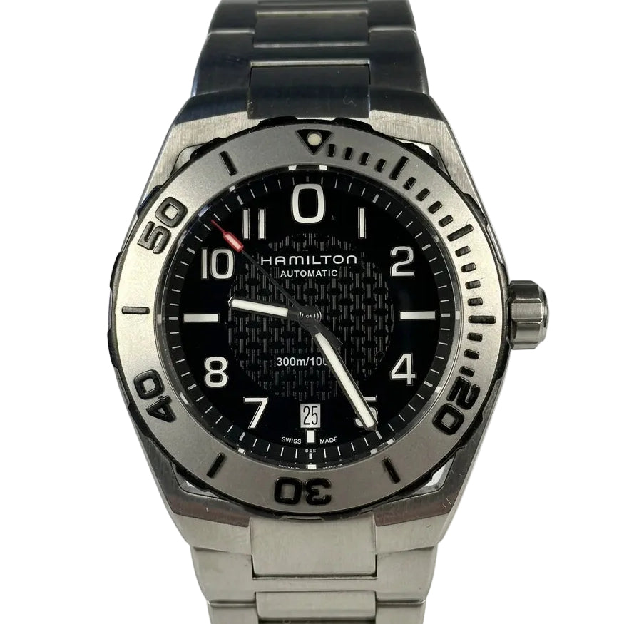 Swiss Hamilton Khaki Navy Sub Date Automatic Watch 2824-2 25Jewels 42MM 646-2200