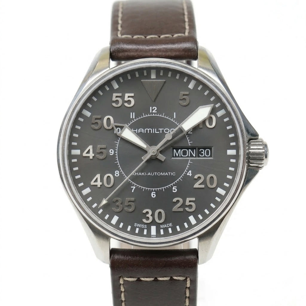 Hamilton Khaki Aviation Pilot Day Date Watch, 38MM, Ref.H644250 363-1600