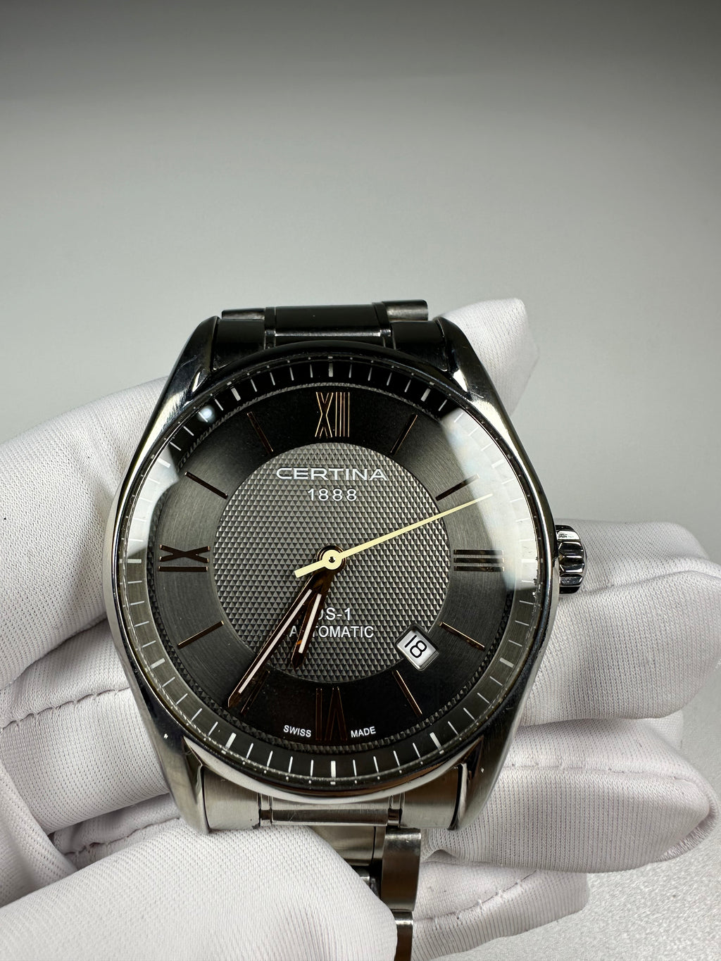 Swiss Certina DS-1 Automatic Men's Watch Sapphire Crystal Date Full Set Extra Links 280-1000