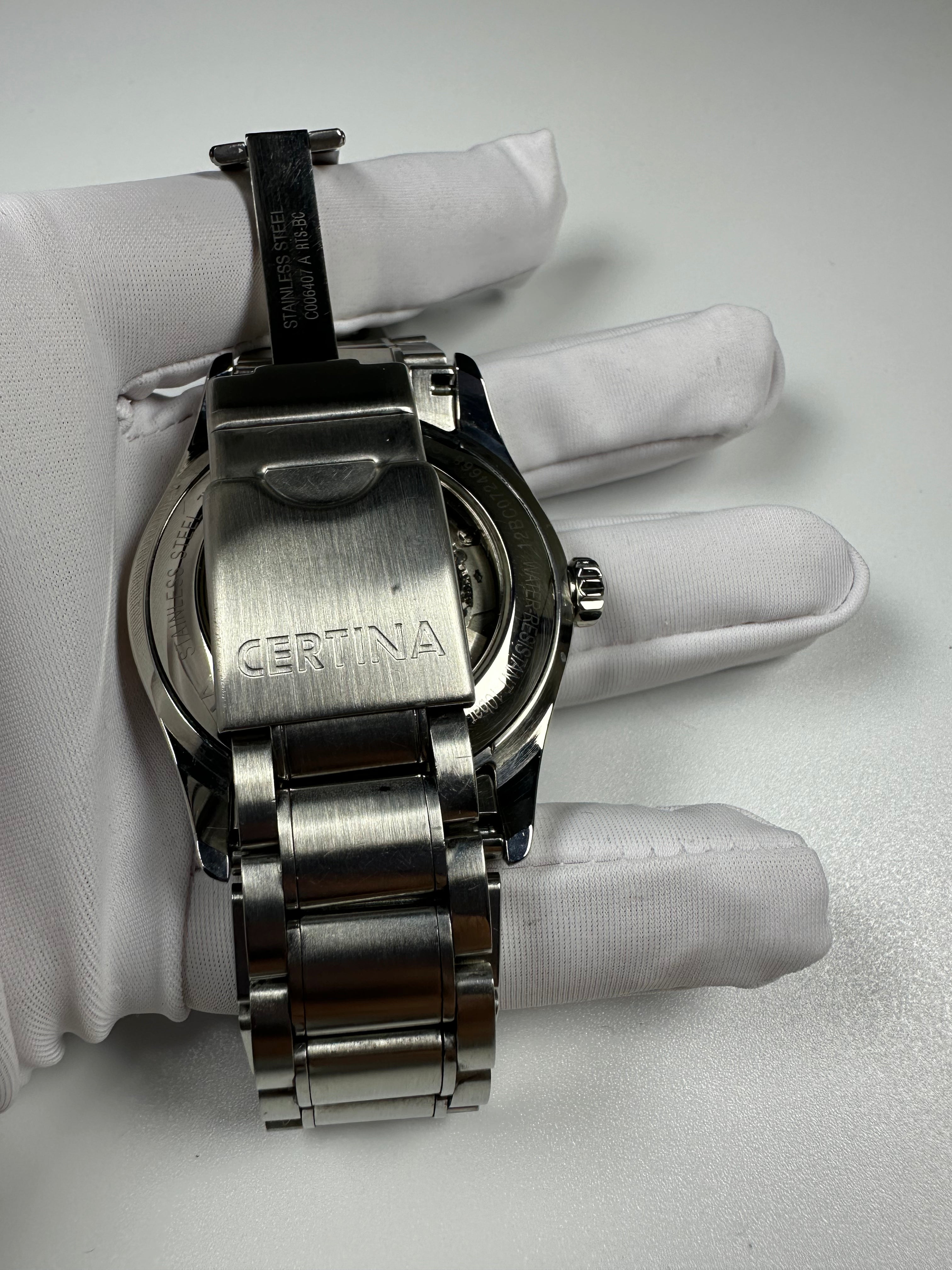 Swiss Certina DS-1 Automatic Men's Watch Sapphire Crystal Date Full Set Extra Links 280-1000