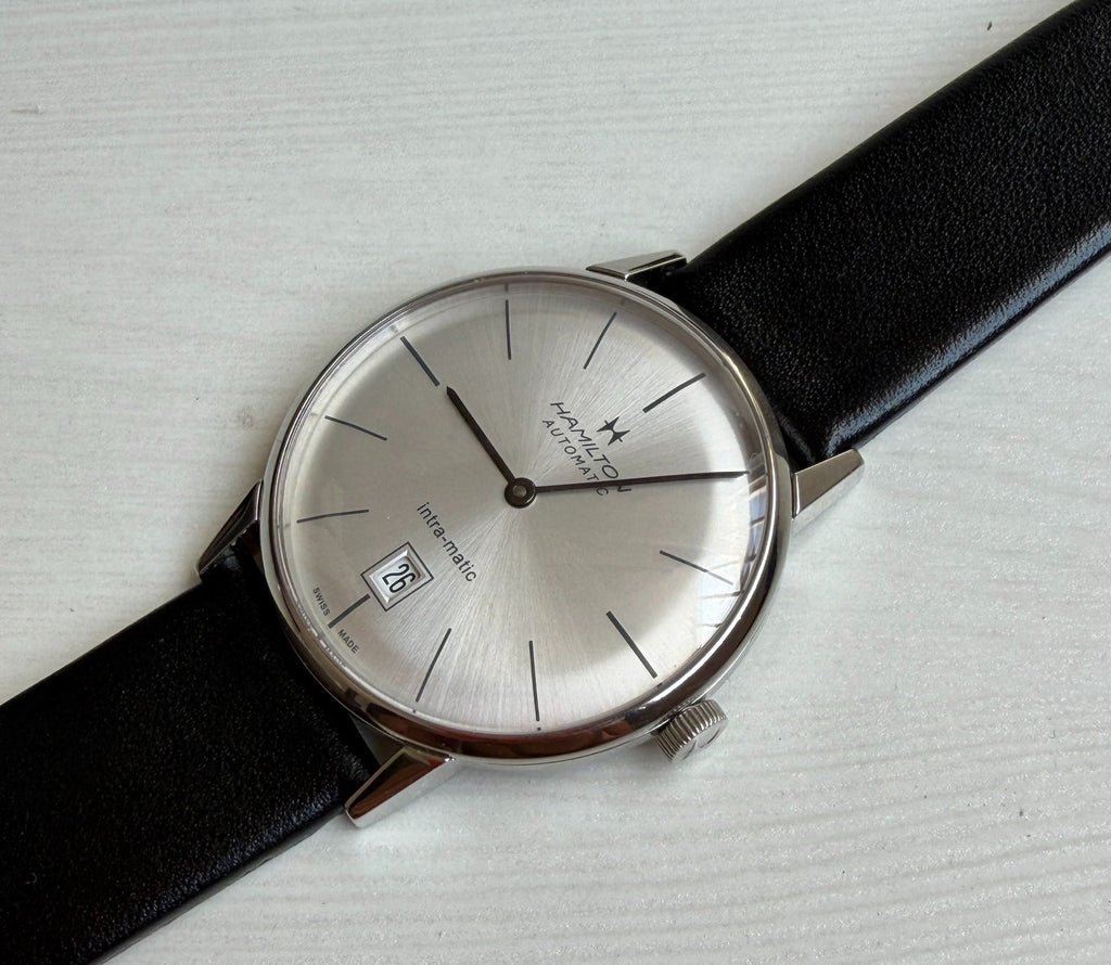 Swiss Hamilton Intra-Matic Automatic Men's Watch ETA 2892-A2 Date 21 Jewels 38mm 603-1550