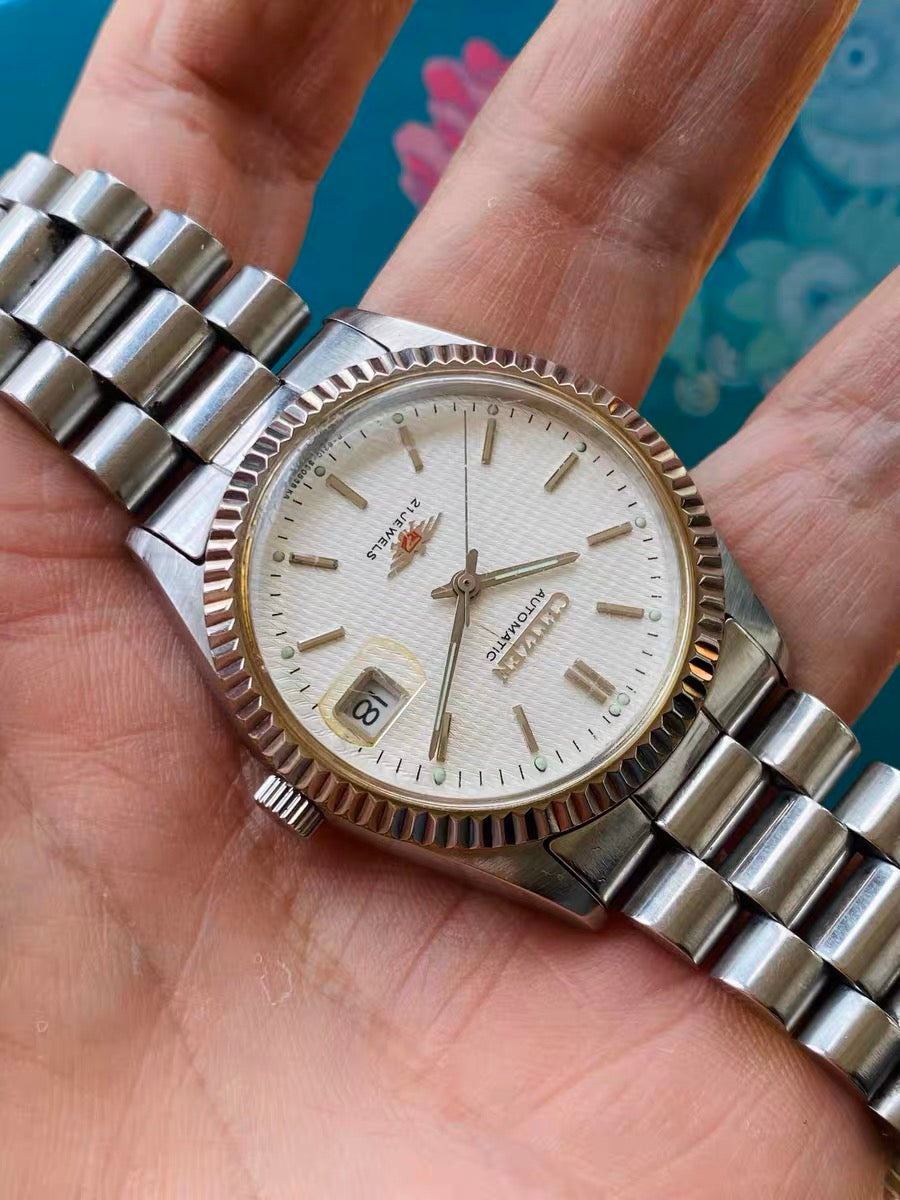 Citizen Automatic Vintage Men's Watch Cal. 8210 Date 21 Jewels 35.3mm 1980s 581-0130