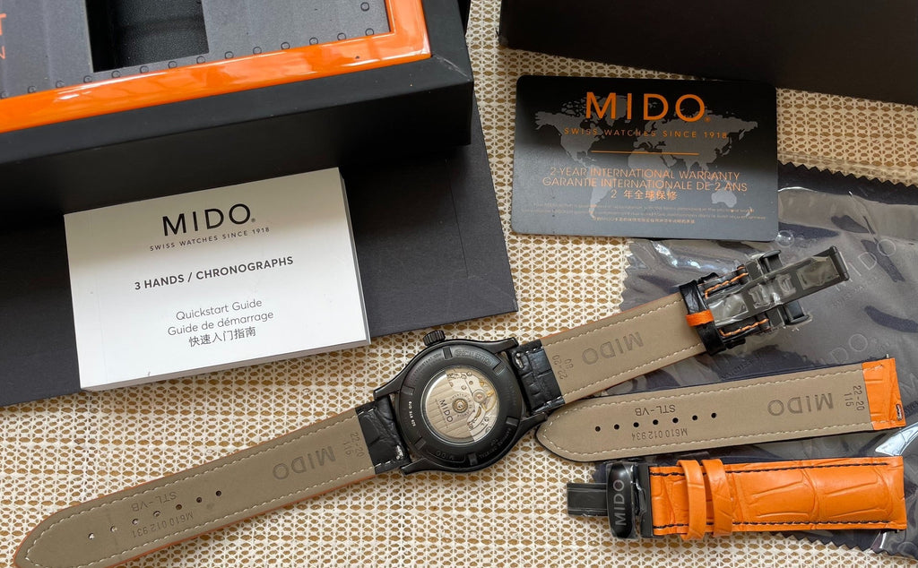 Swiss Men's Mido Multifort Automatic Watch Caliber 80 Day Date 42mm Full Set 2025 Near Mint 536-1620