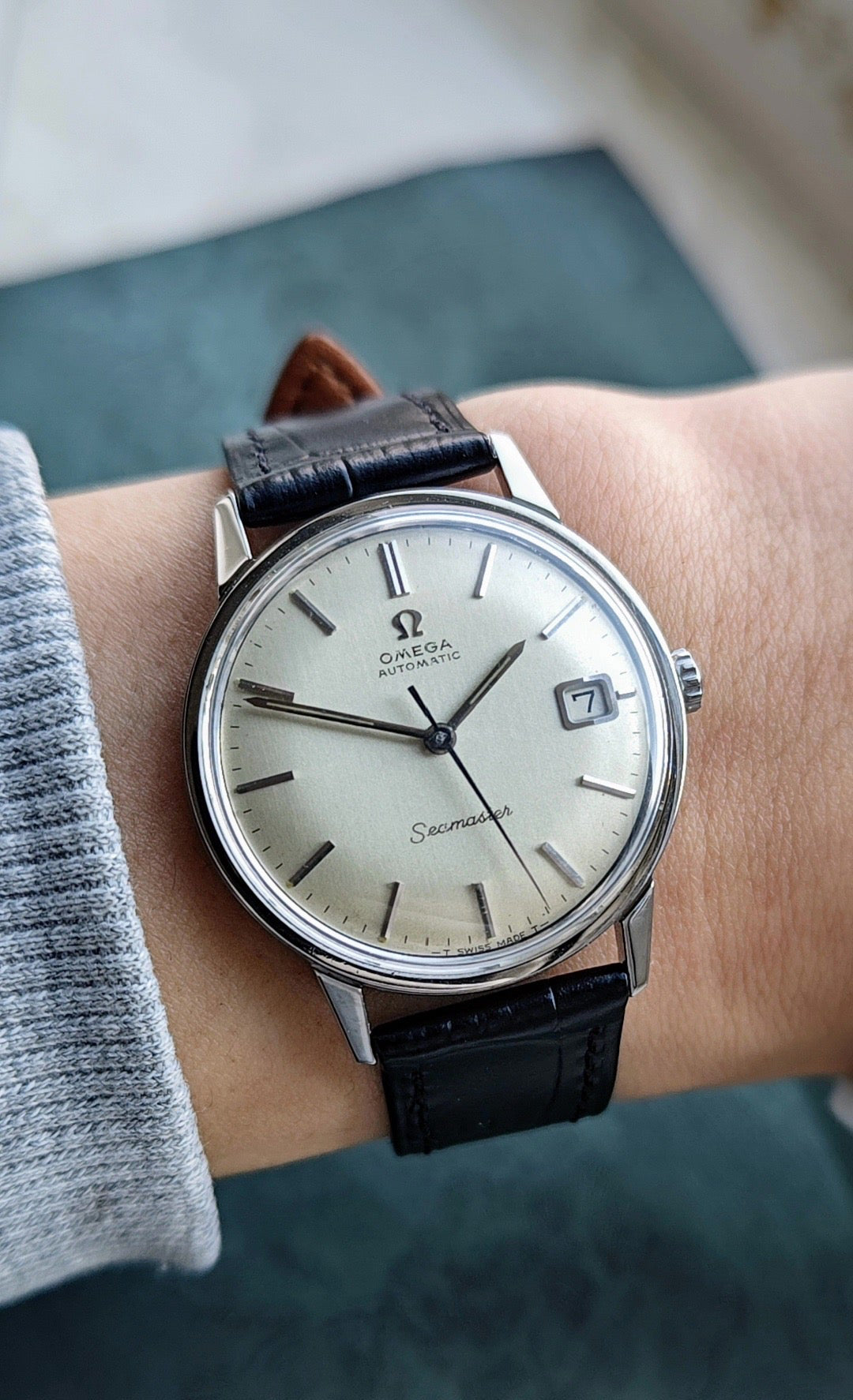 Swiss Men's Vintage Omega Seamaster Automatic Watch Cal. 565 Date 24 Jewels 34.5mm 585-2850