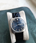  Omega De Ville Automatic Watch Cal. 752 Day Date Blue Meteor Dial 36mm Vintage Pull Quickset 580-3850