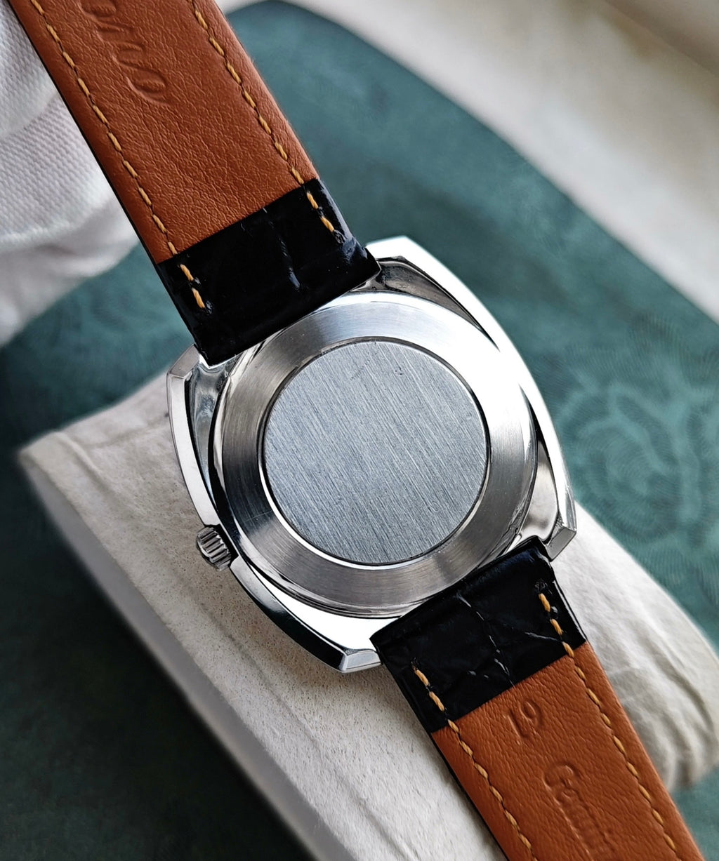  Omega De Ville Automatic Watch Cal. 752 Day Date Blue Meteor Dial 36mm Vintage Pull Quickset 580-3850