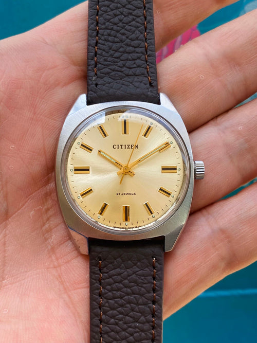 Citizen Manual Wind Vintage Men's Watch 34.7mm 1970s 590-0140