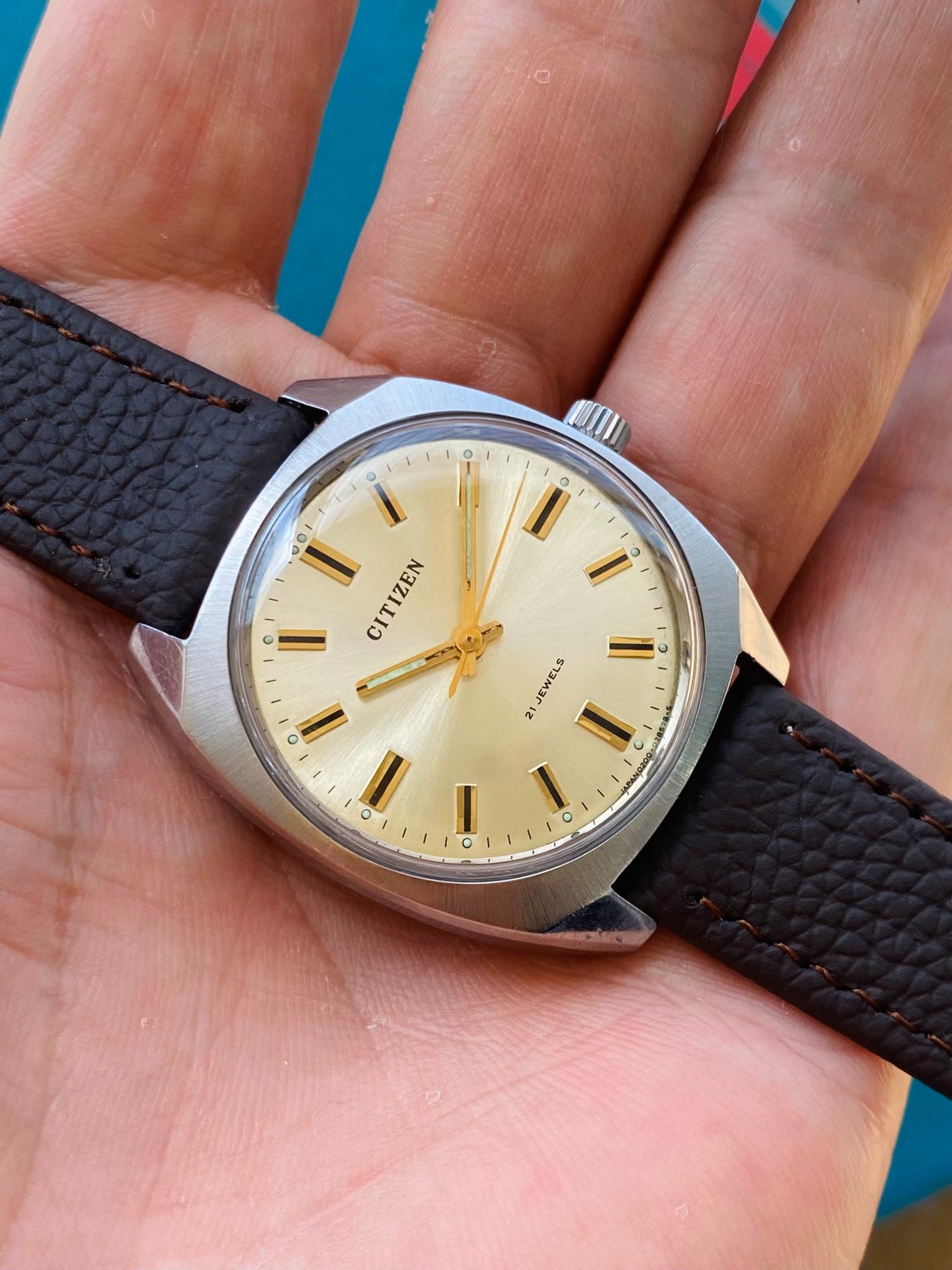 Citizen Manual Wind Vintage Men's Watch 34.7mm 1970s 590-0140