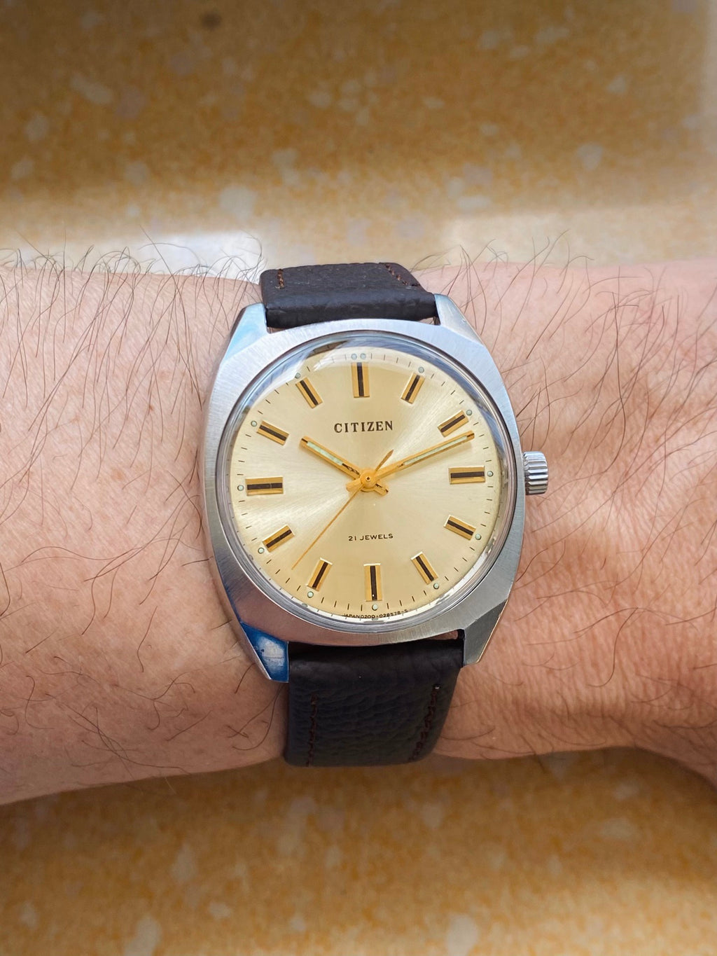 Citizen Manual Wind Vintage Men's Watch 34.7mm 1970s 590-0140