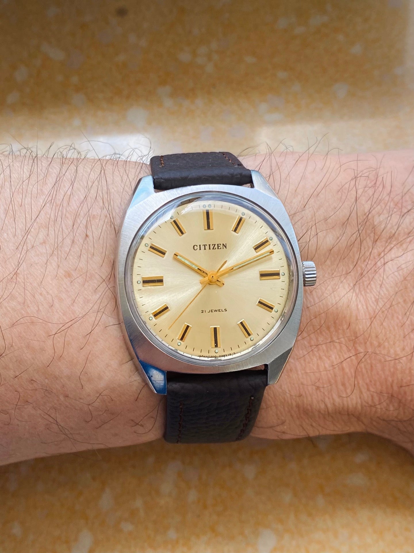 Citizen Manual Wind Vintage Men's Watch 34.7mm 1970s 590-0140