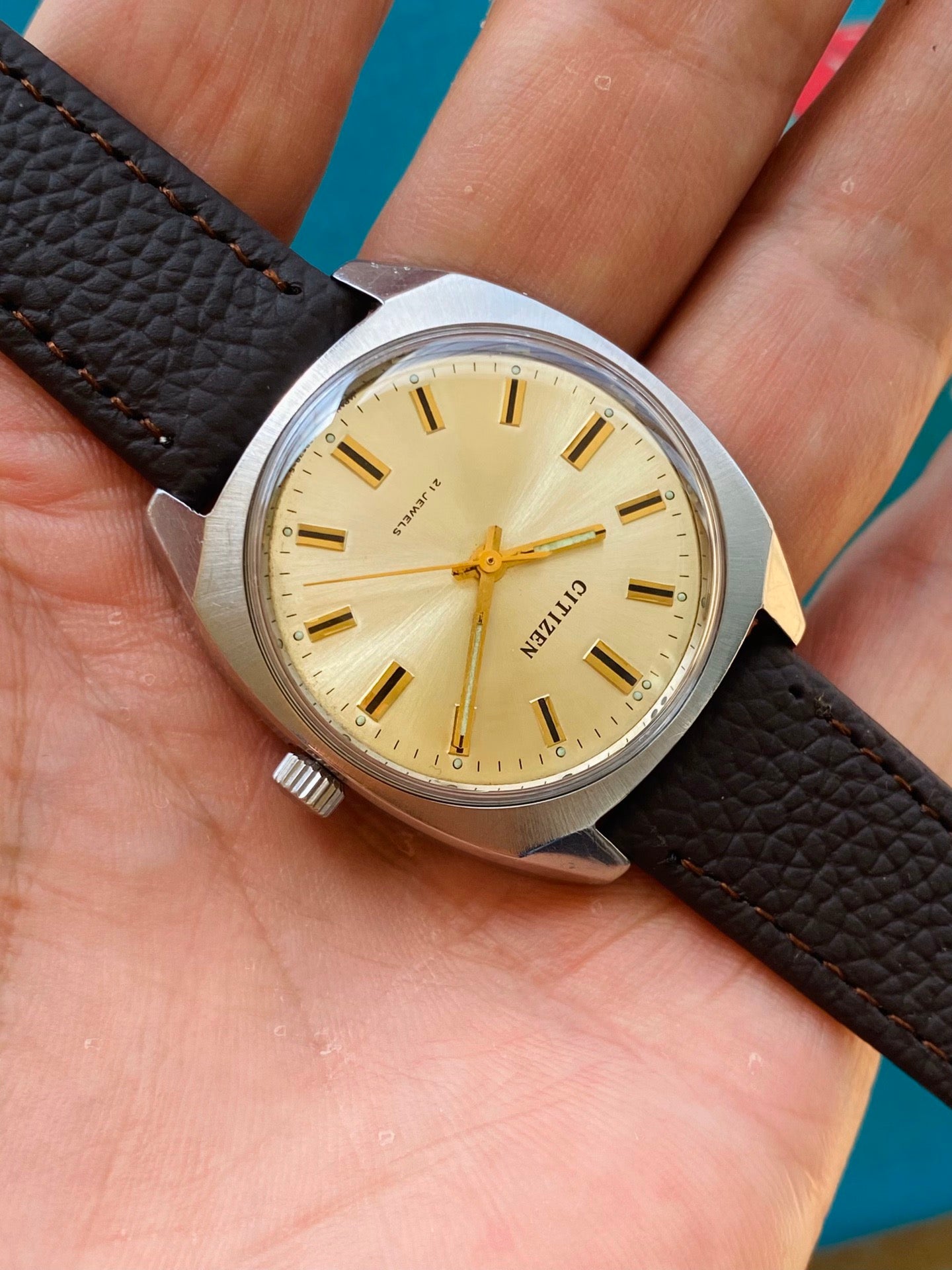 Citizen Manual Wind Vintage Men's Watch 34.7mm 1970s 590-0140