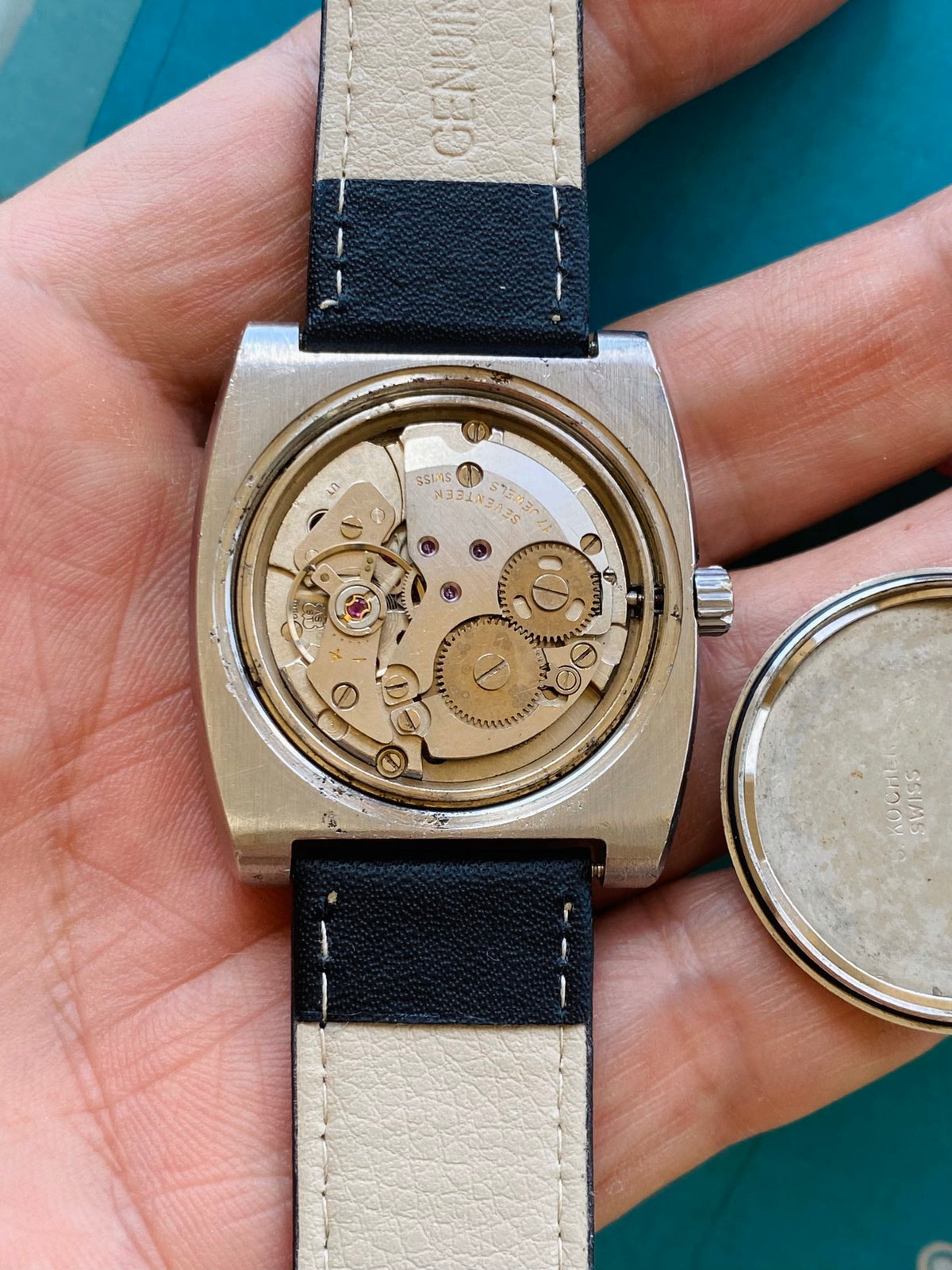 Swiss Royce Manual Wind Vintage Men's Watch 17 Jewels 35.8mm 1970s 611-0218