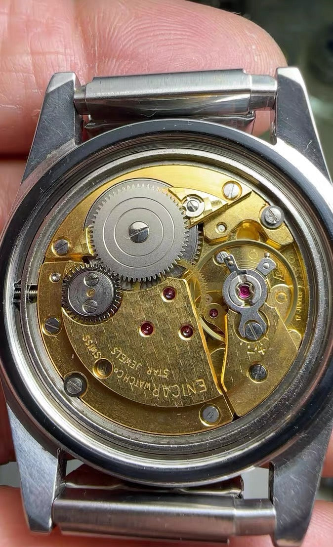 Swiss Enicar Manual Wind Vintage Men's Watch AR160 Cal. 160 17 Star Jewels 36mm Original 624-0228