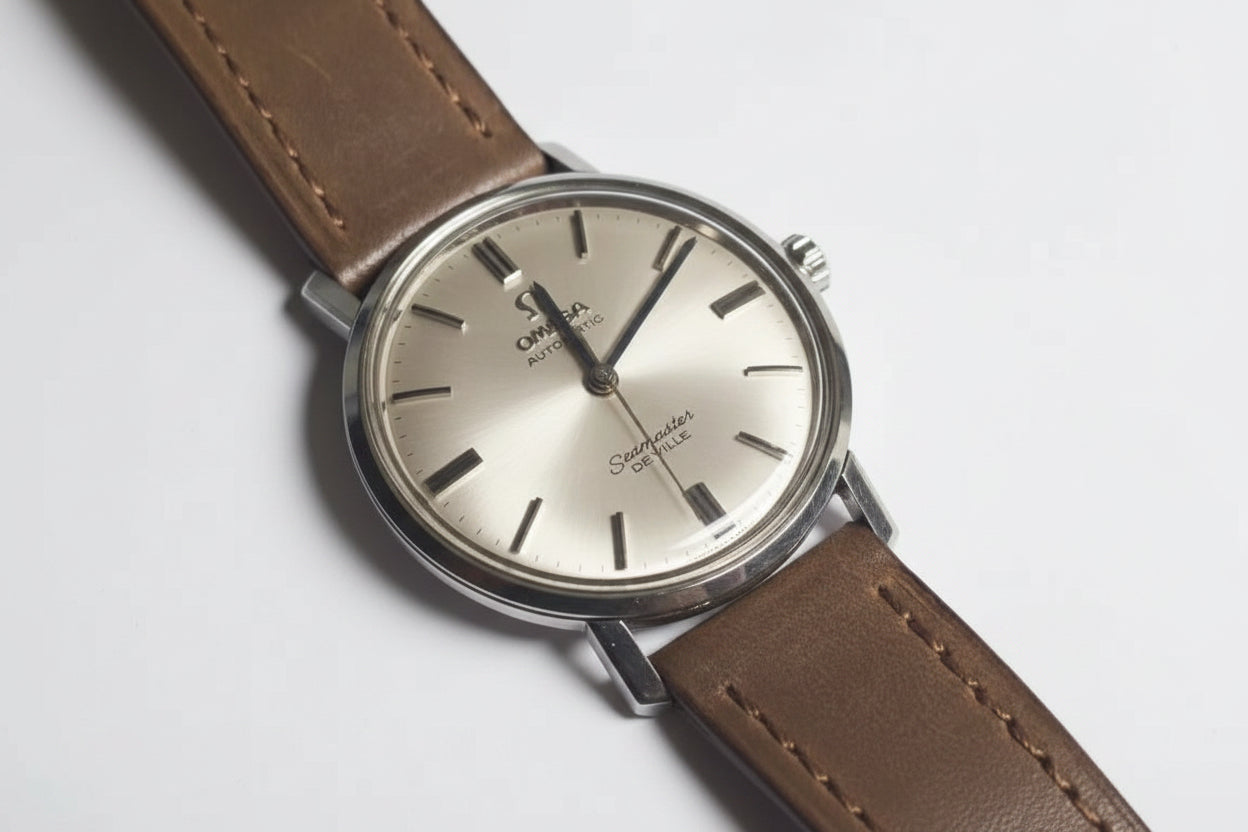 Swiss Omega Seamaster De Ville Automatic Vintage Men's Watch Cal. 552 24 Jewels 35mm Double Signed 625-3000