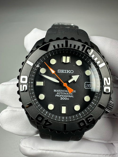 Custom Modified Seiko Diver Automatic Watch 42mm Original NH35 316L Stainless Steel Screw-Down Crown Date 362-0630
