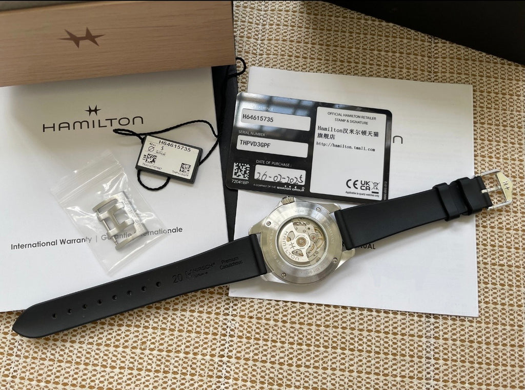 Swiss Hamilton Khaki Aviation Pilot Day Date Interstellar Watch 42MM H-40 80 Hour 609-2100 Full Set