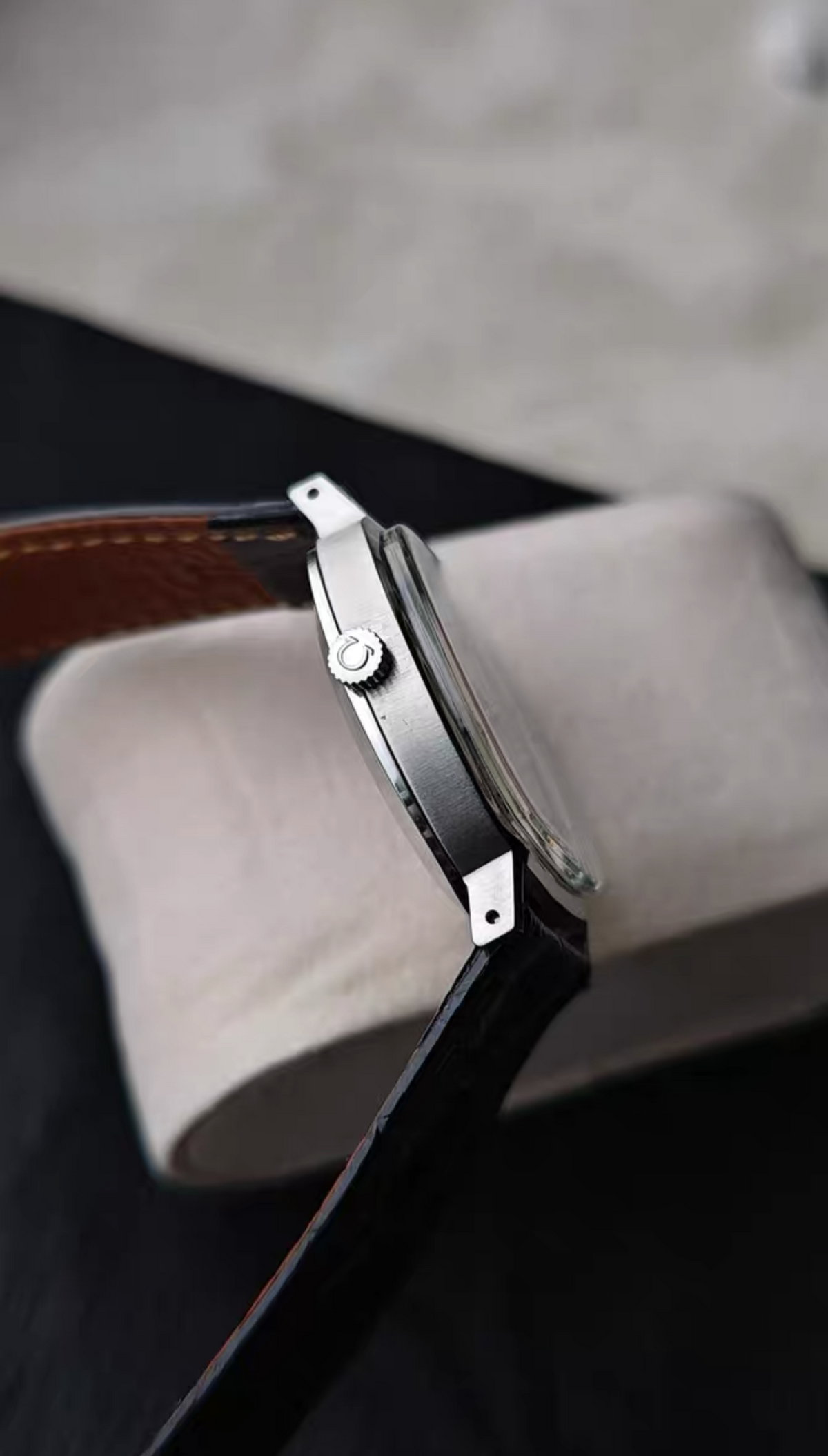 Swiss Omega De Ville Automatic Vintage Watch Cal. 1012 23 Jewels 34mm Silver Brushed Dial 639-2450