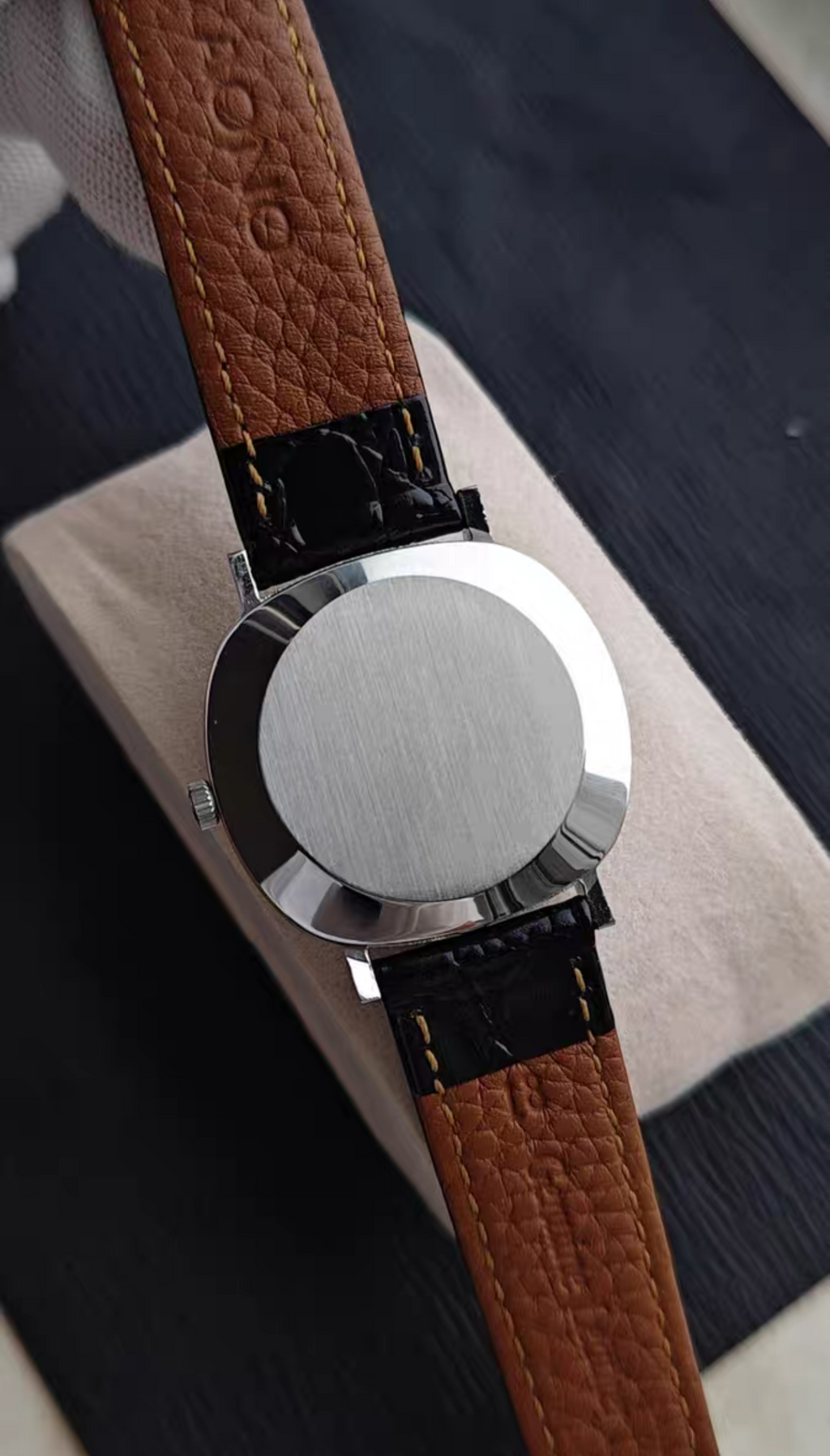Swiss Omega De Ville Automatic Vintage Watch Cal. 1012 23 Jewels 34mm Silver Brushed Dial 639-2450