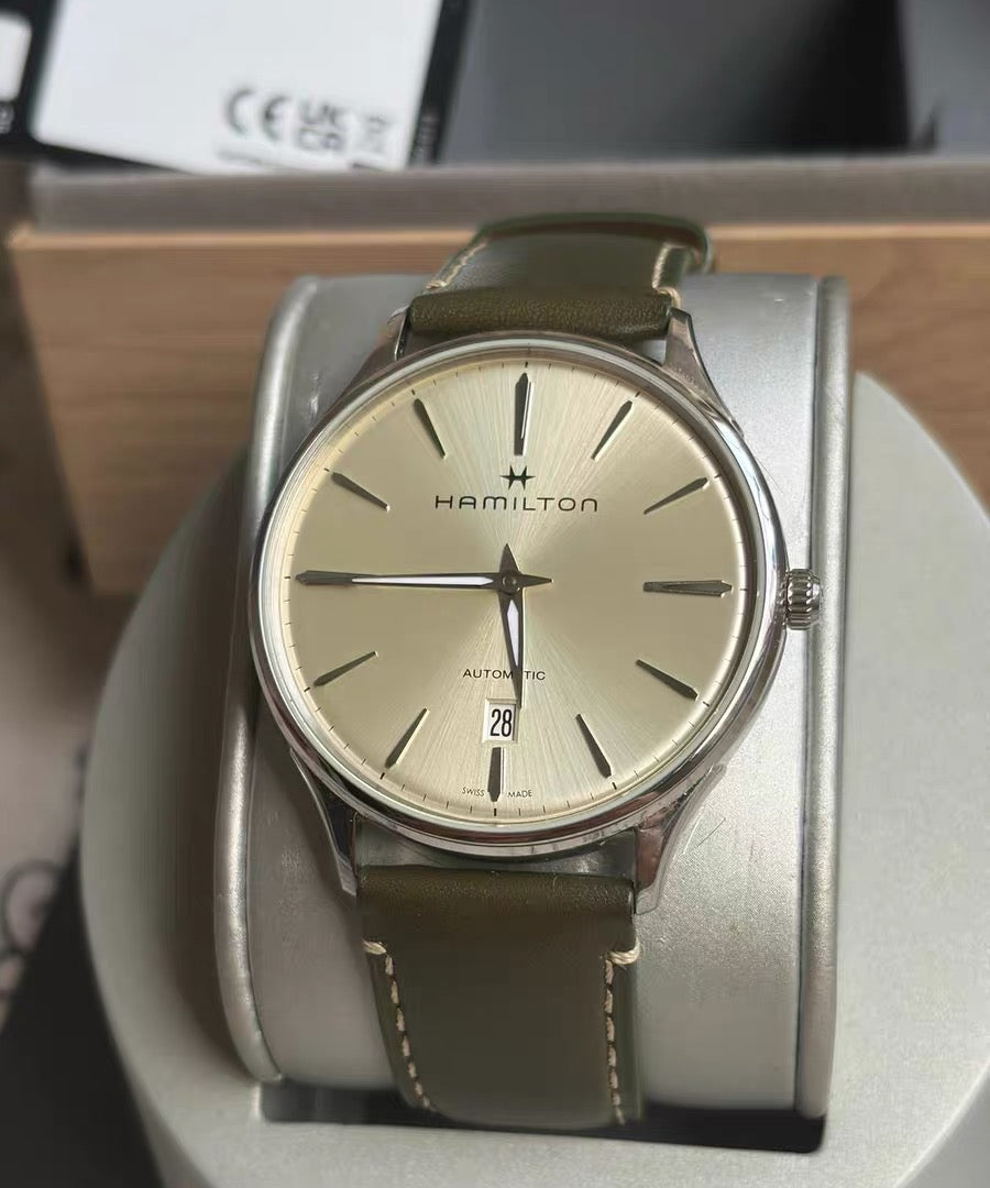 Swiss Hamilton Jazzmaster Thinline Automatic Watch 40mm ETA 2892-V8 Full Set 649-2000