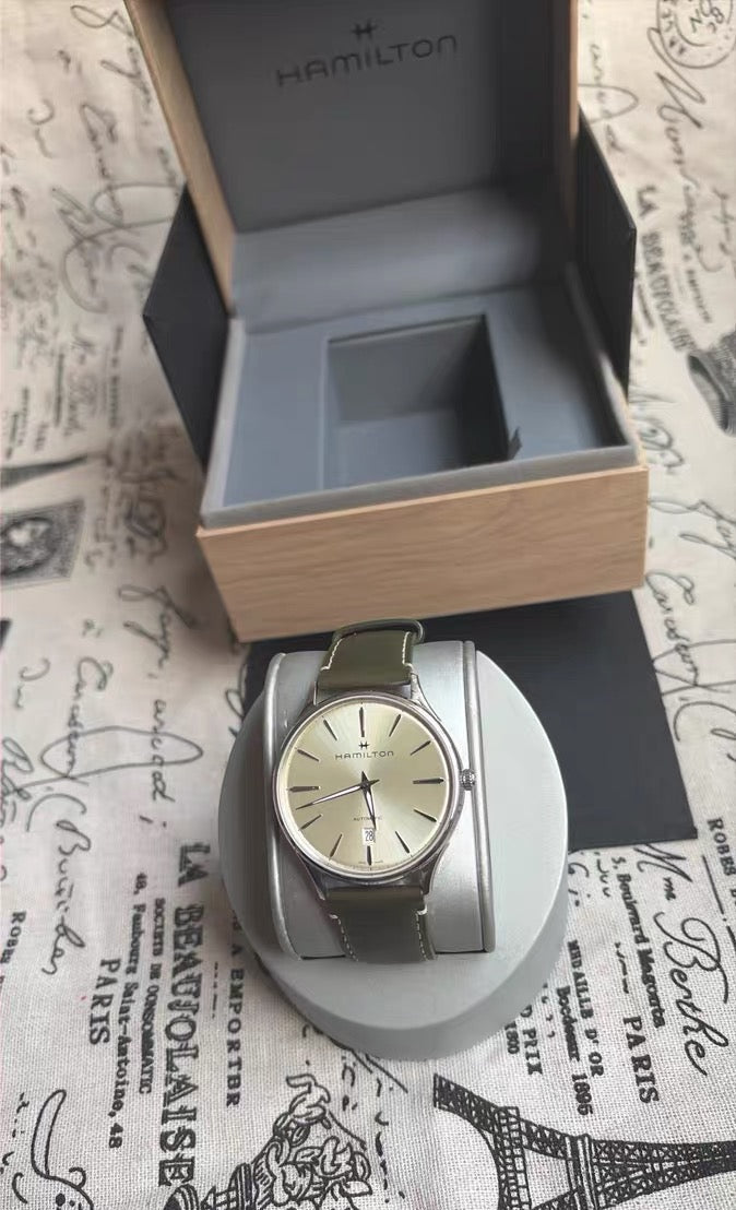 Swiss Hamilton Jazzmaster Thinline Automatic Watch 40mm ETA 2892-V8 Full Set 649-2000