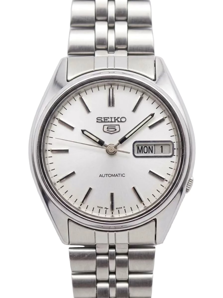 Seiko Number 5 Automatic Day Date Vintage Men's Watch 7009 Movement  528-0200