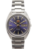 Orient AAA Automatic Vintage Men's Watch Cal. 46943 Day Date Blue Sunburst Dial 36.2mm Vintage Stainless Steel 180-0240