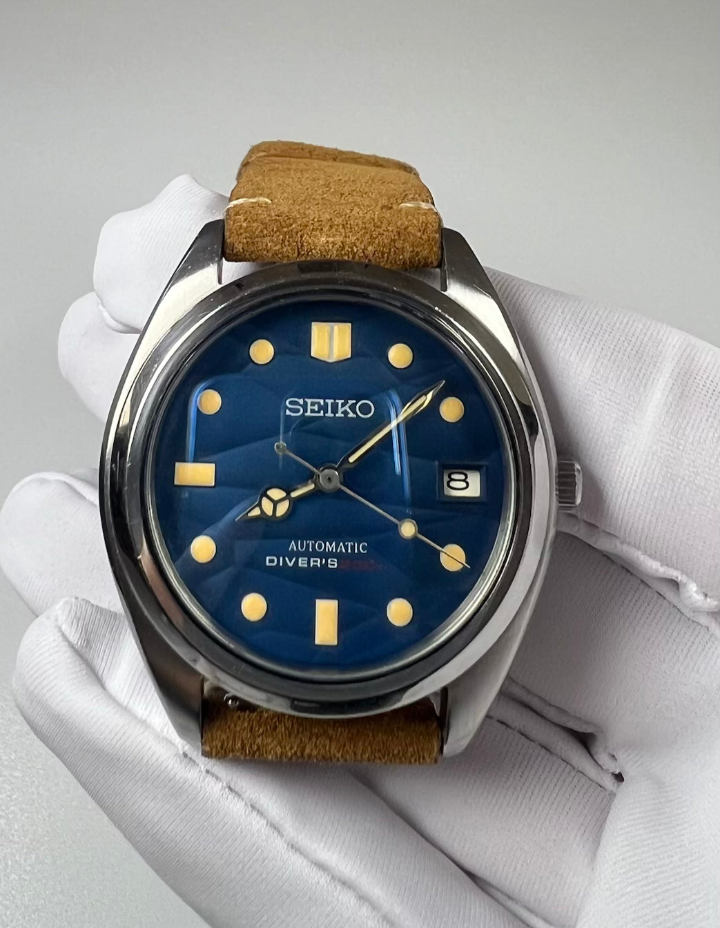Seiko NH36 Automatic Watch 37mm Date Assembled from Original Seiko Parts +2 sec/day 187-0300