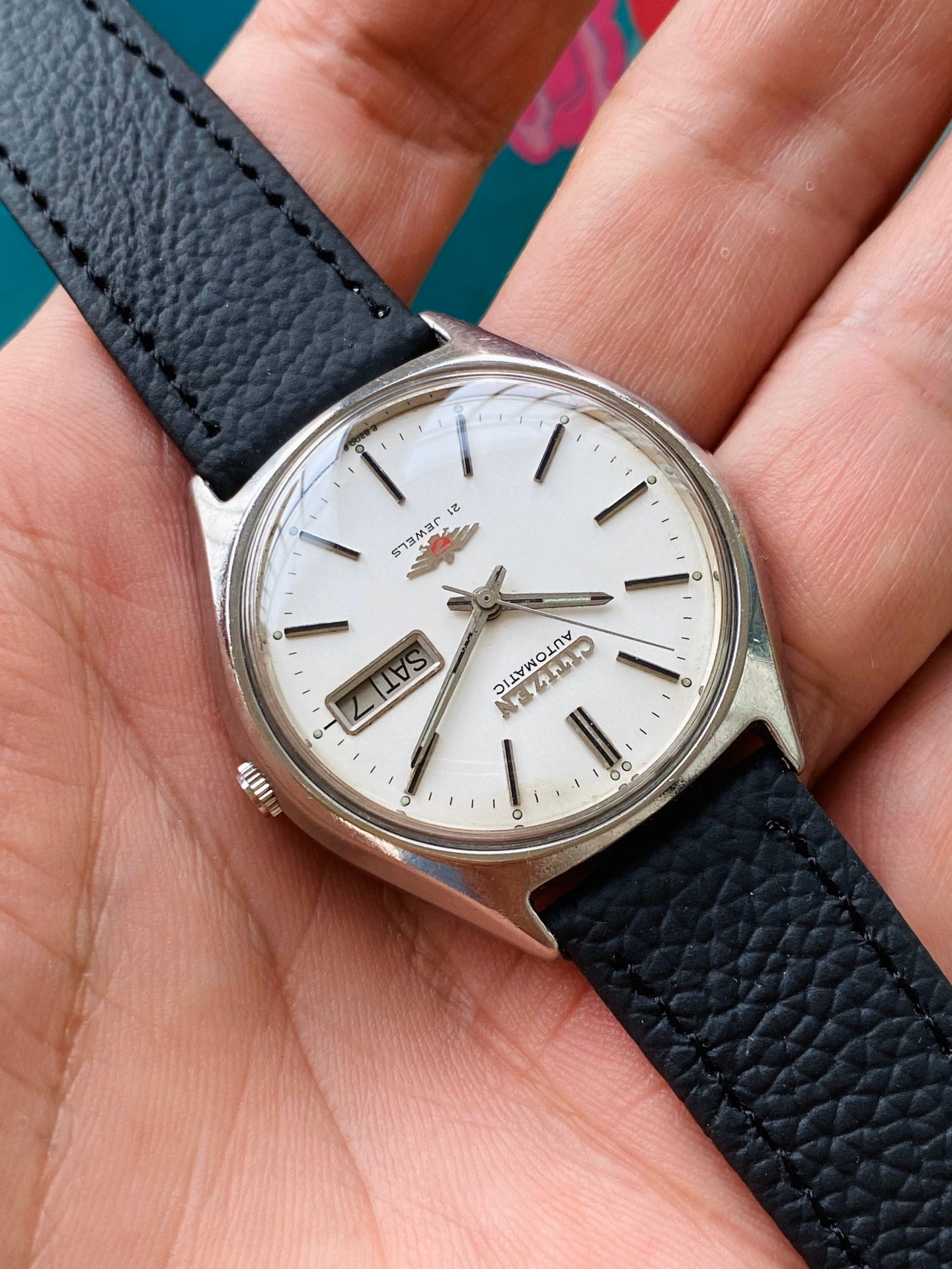 Citizen Day Date Automatic Watch 8200 21 Jewels 36.2MM 259-0120