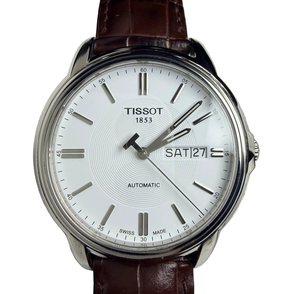 Swiss Tissot T-Classic T065430A Automatic Day Date Watch 25 Jewels 39mm 512-0800