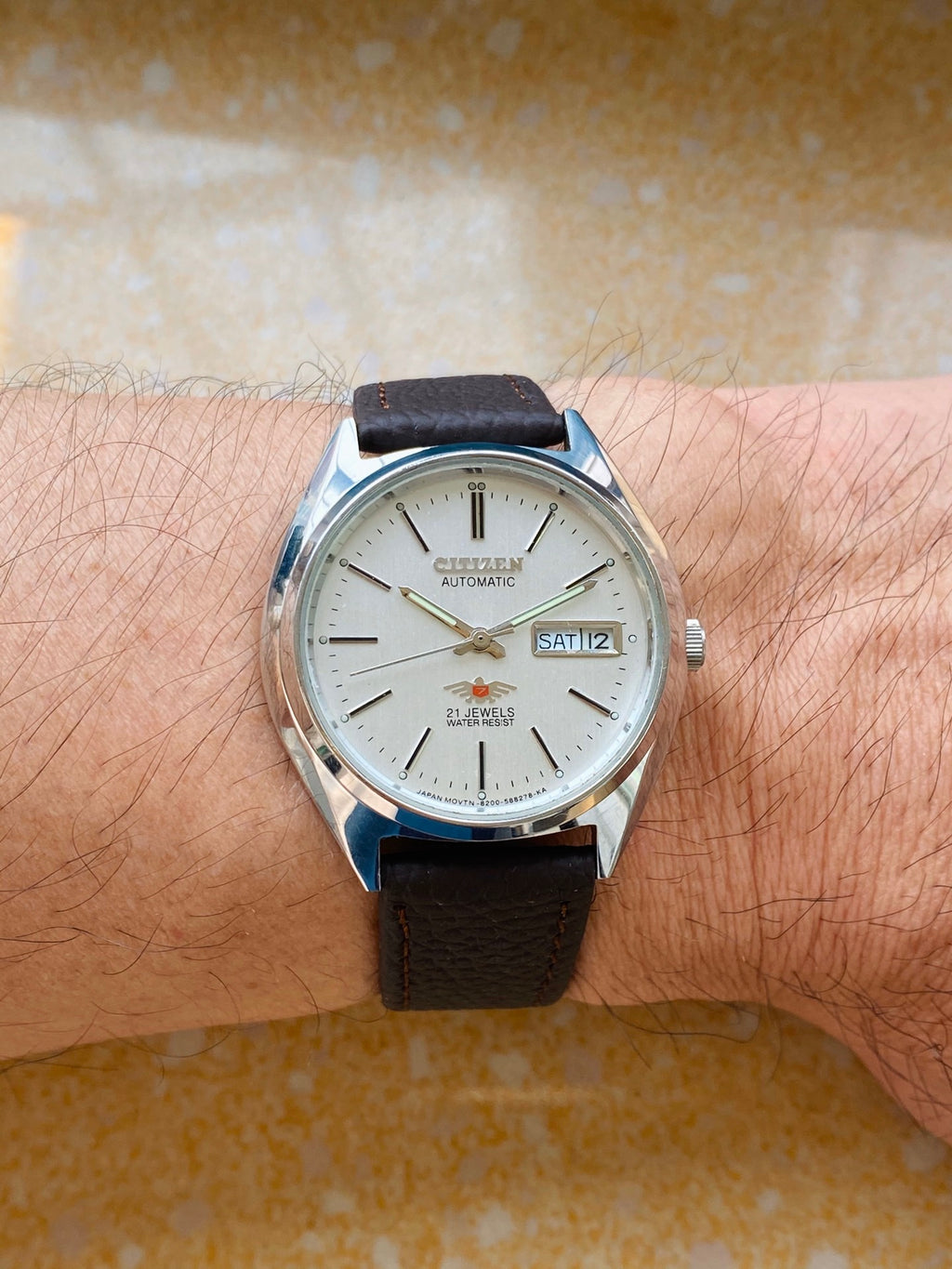 Citizen Day Date Automatic Watch 8200 21 Jewels 36.3MM 289-0140