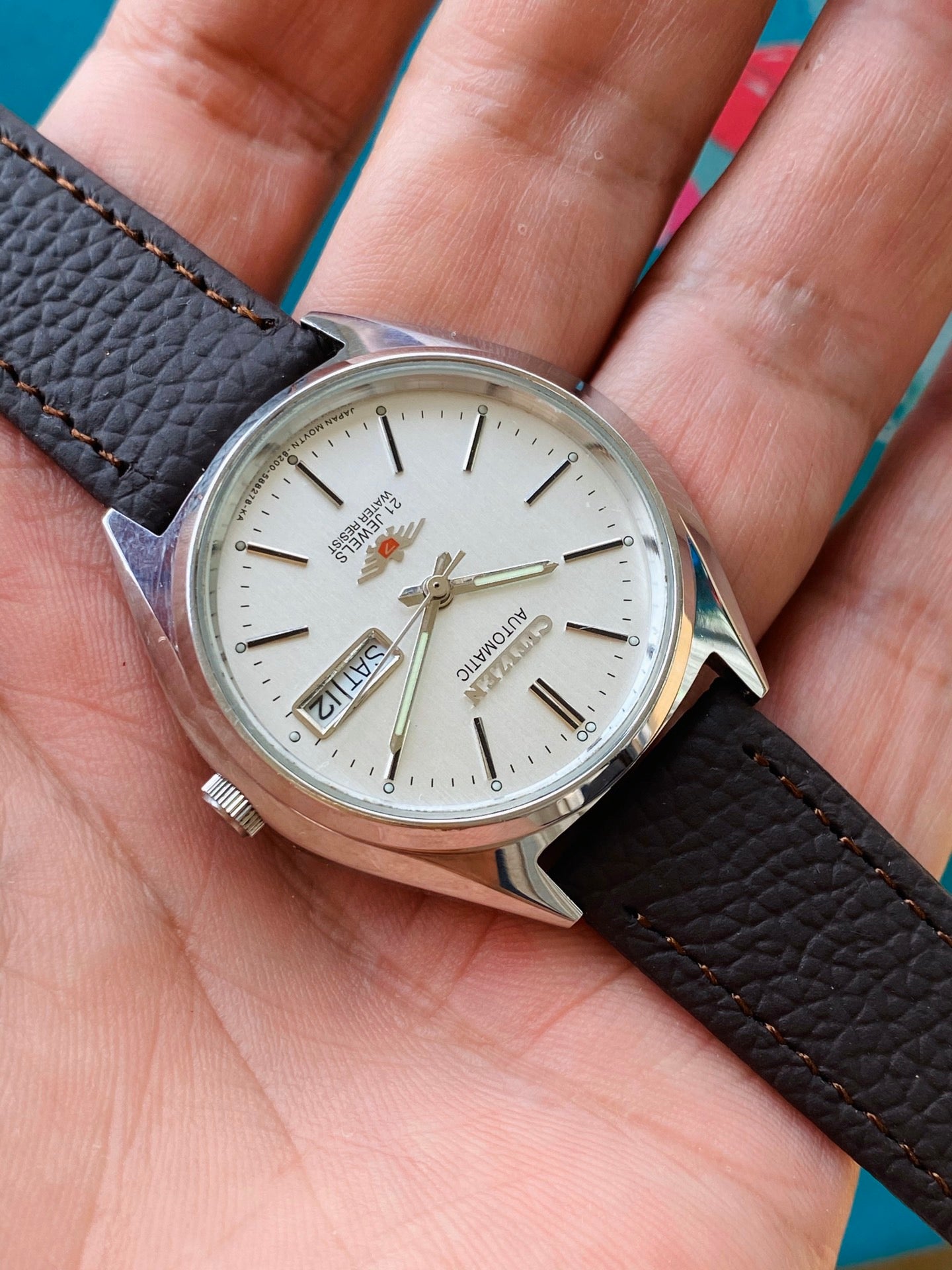 Citizen Day Date Automatic Watch 8200 21 Jewels 36.3MM 289-0140